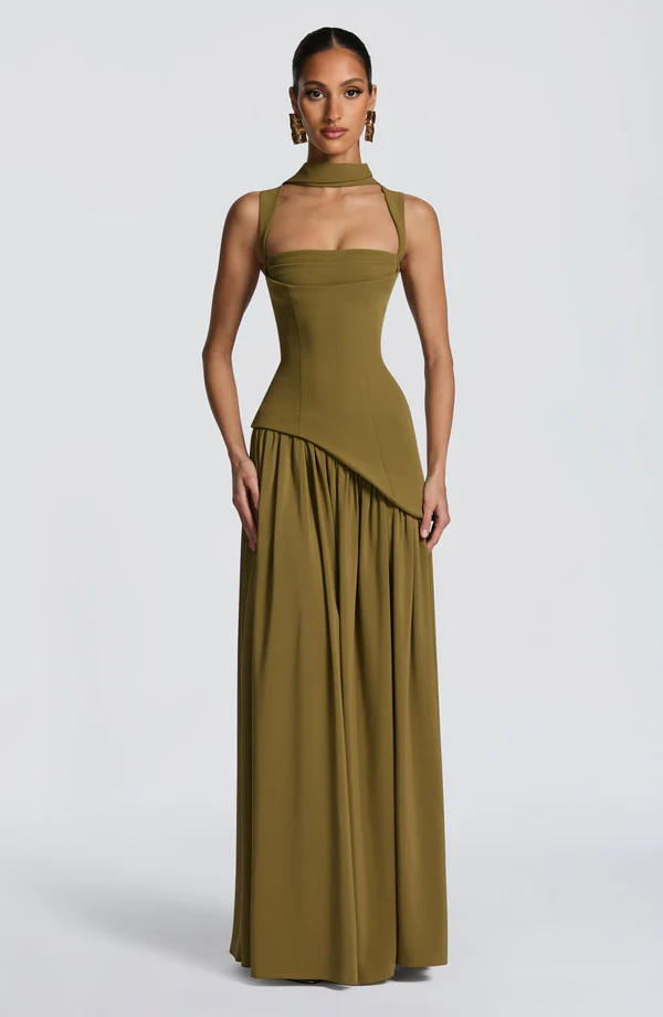 Averie Draped Maxi Gown