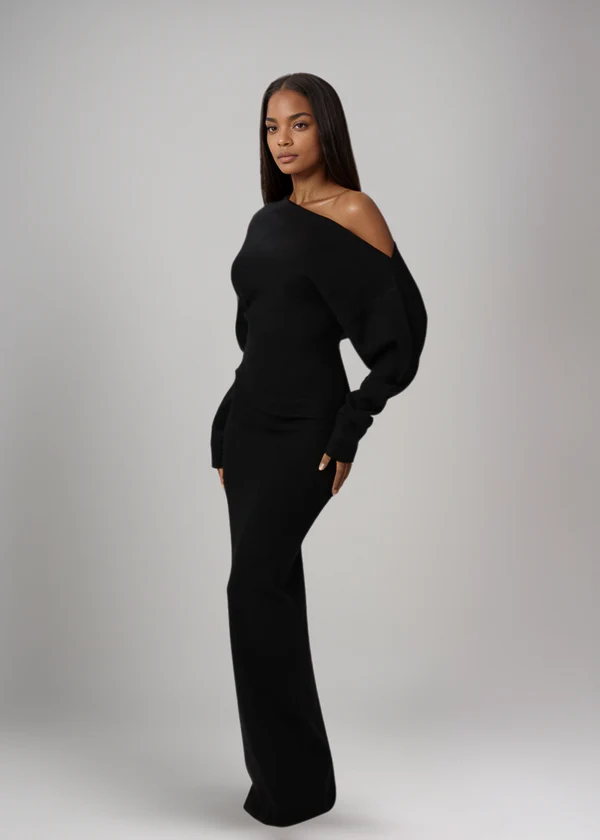 Thea Off-Shoulder Knit Dress