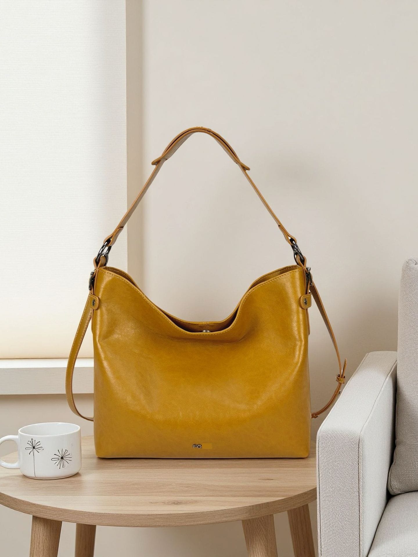 New Tanned Leather Hobo Bag