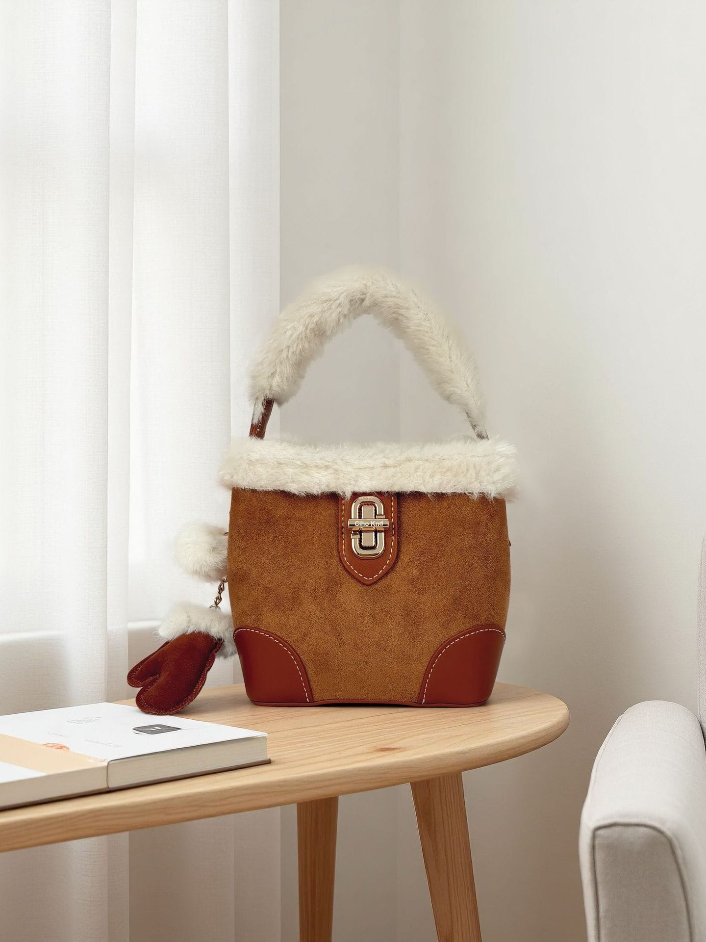 New Autumn/Winter Furry Bucket Bag