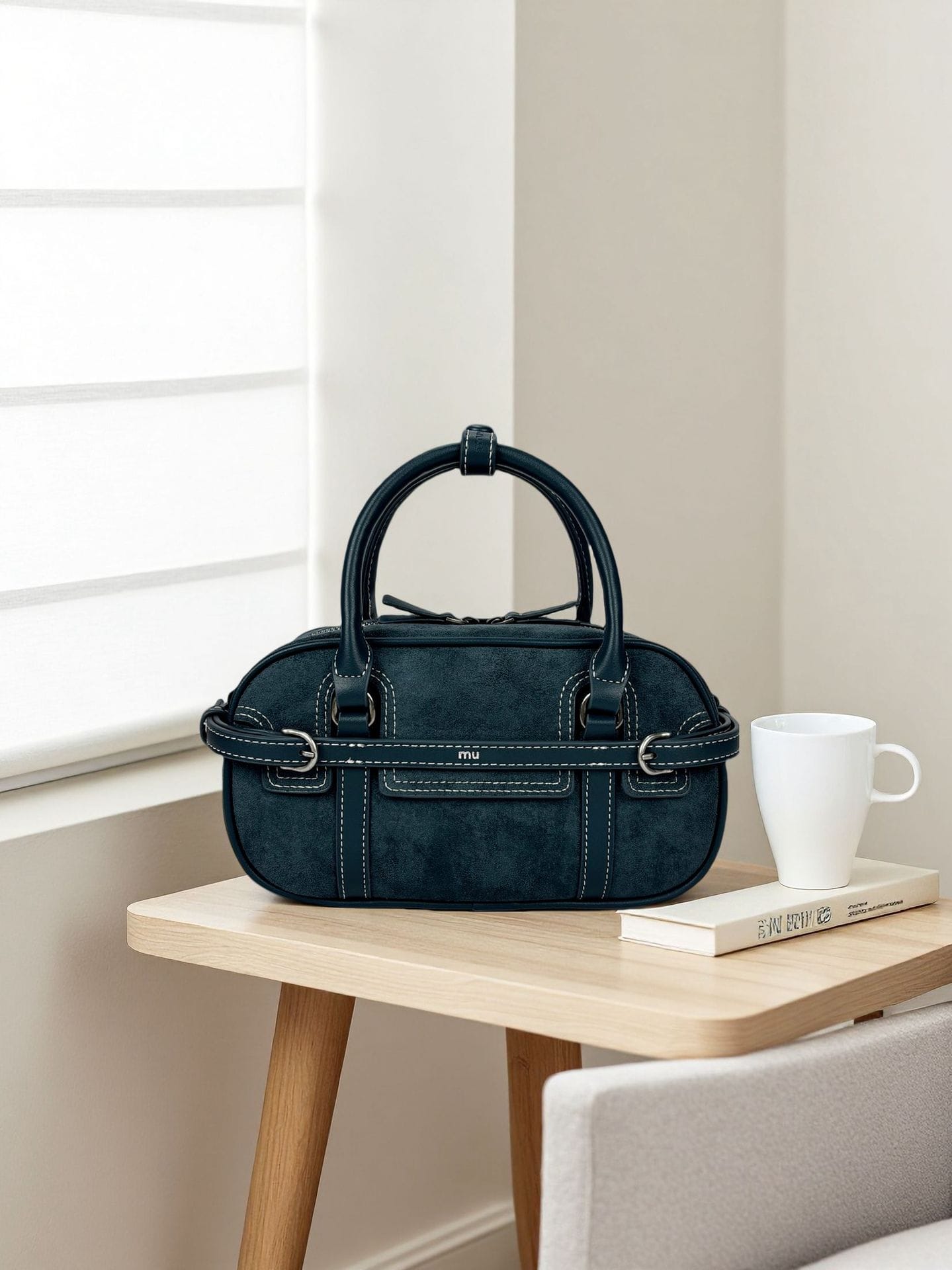 Limited Edition Suede Boston Bag