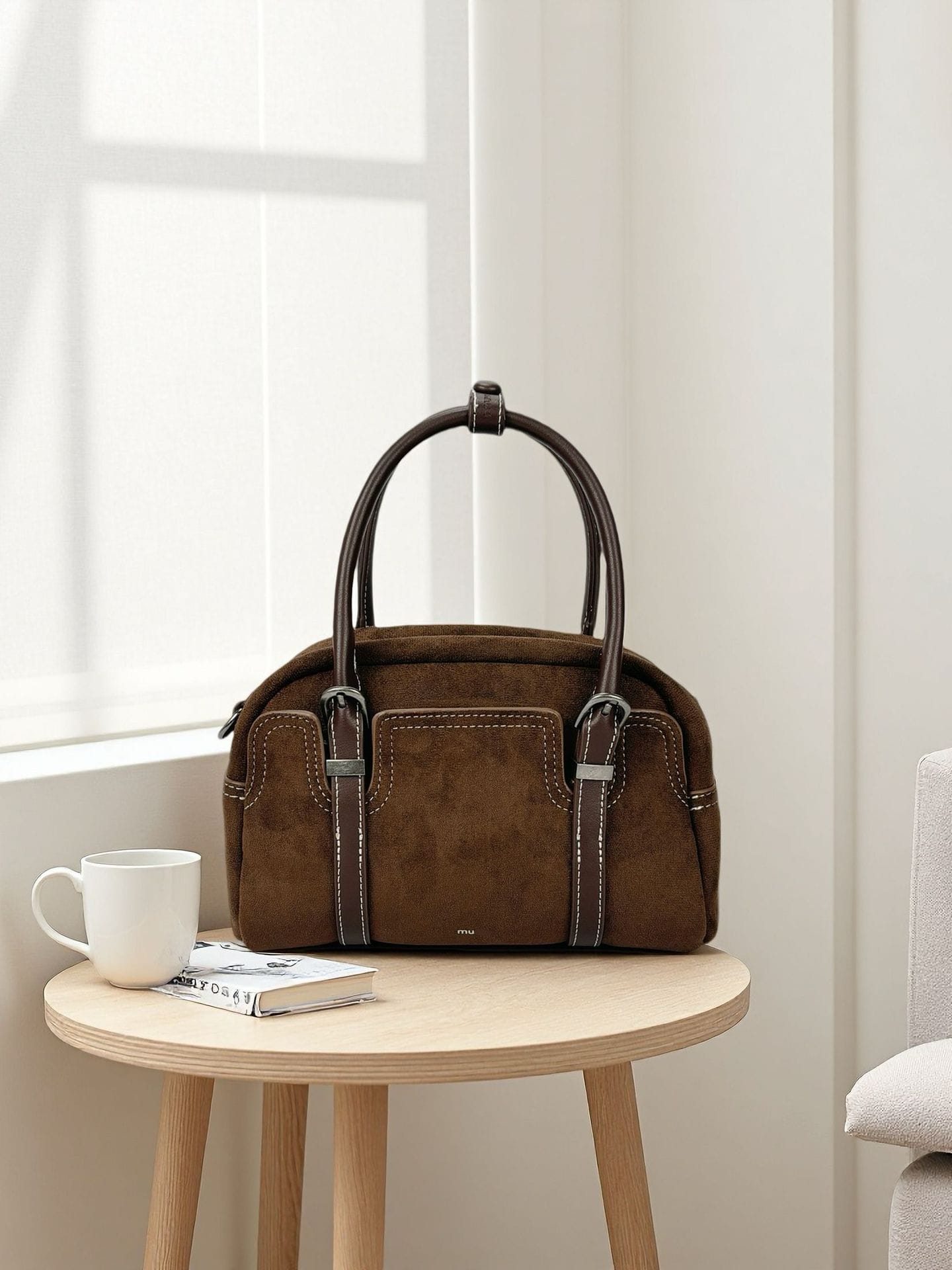 Women's small square handbag