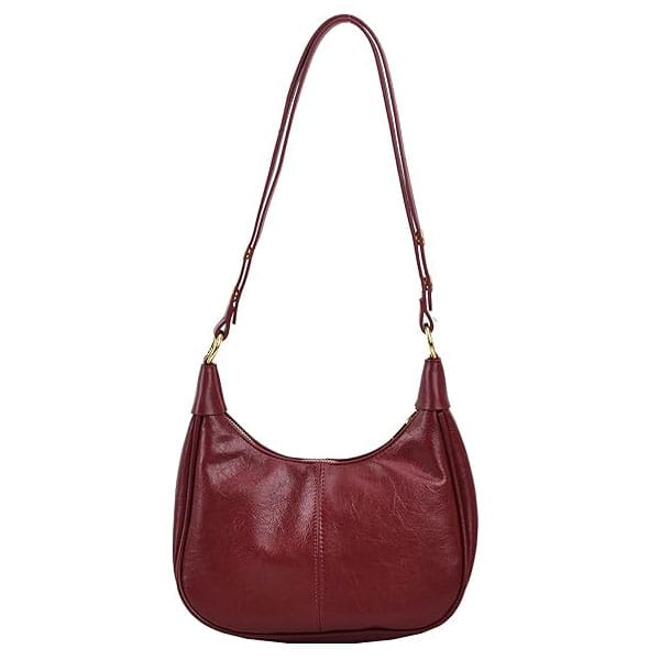 Small Hobo Bags for Women Retro Crescent Shoulder Purse Fall Soft Crossbody Handbag