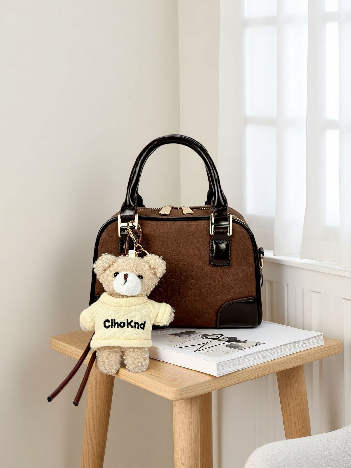 New Style Frosted Soft Leather Pillow Bag