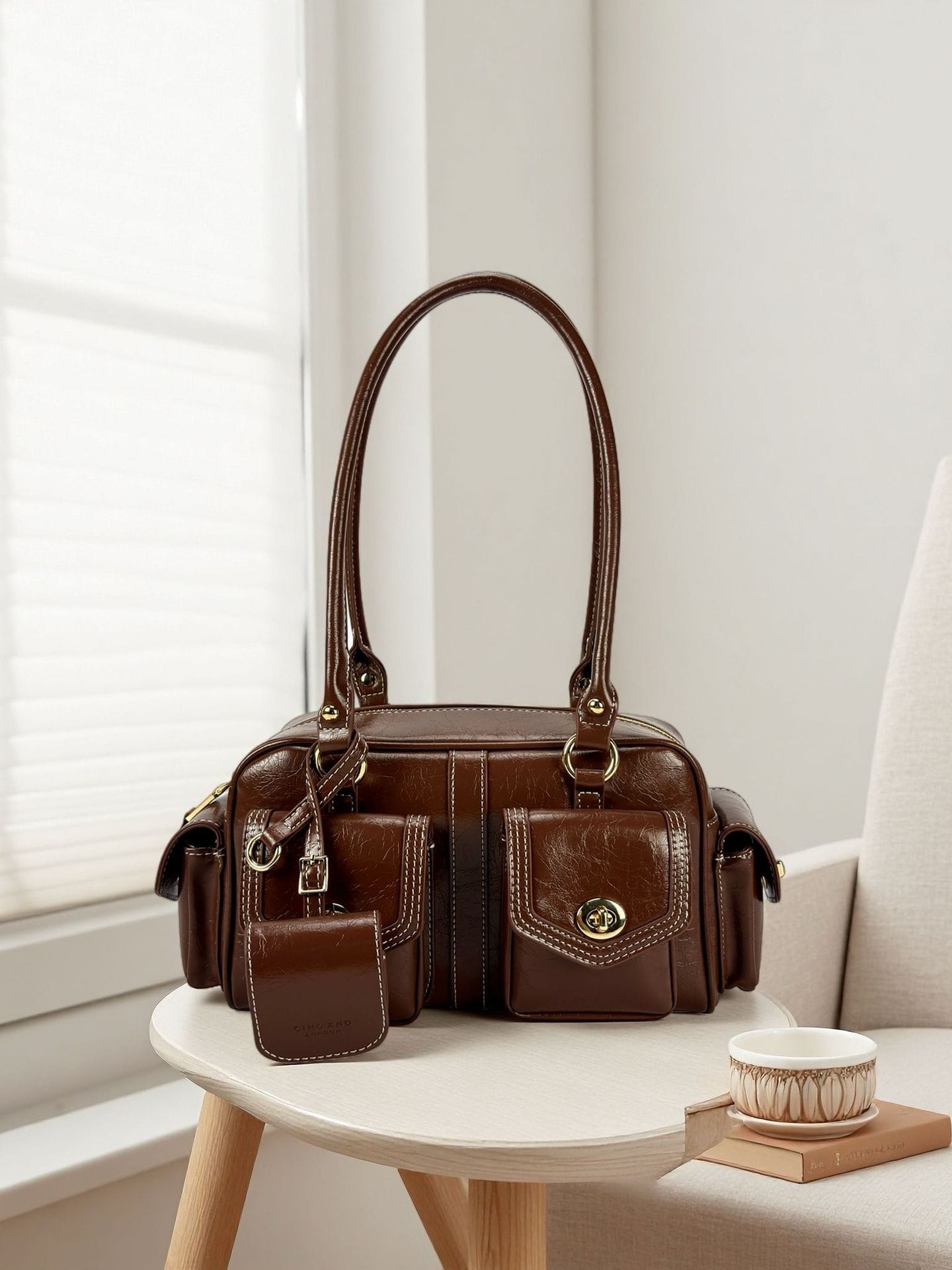 Golden Impression Pillow Bag